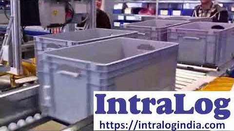 Automated Handling Of Bins With Conveying-Stacking-DeStacking-Strapping