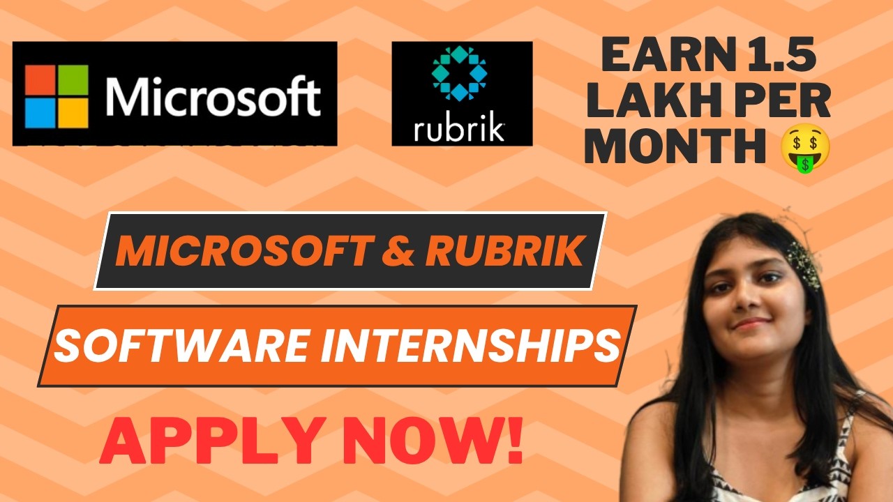 Microsoft SDE Internship Program 2026 | Rubrik Application Security ...