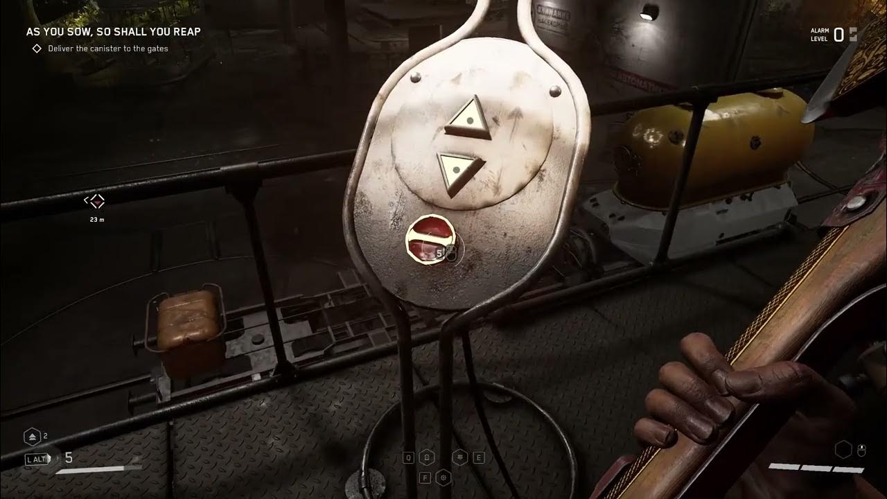 Yellow canister gate puzzle Guide ATOMIC HEART (AS YOU SOW, SO SHALL