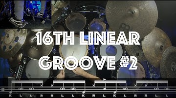 TRY THIS 16th NOTE LINEAR GROOVE #2 | quick drum lesson