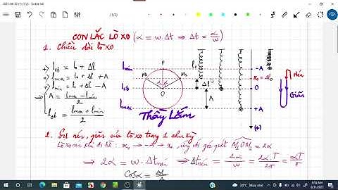 VẬT LÝ 12| THỜI GIAN NÉN - GIÃN CỦA CON LAC LO XO
