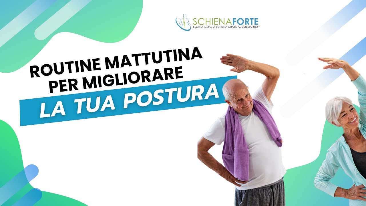 Routine mattutina per MIGLIORARE LA TUA POSTURA! - YouTube