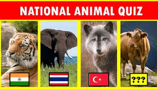 🔴 National Animals of Countries Quiz | National Animals