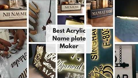 Best Acrylic Name plate Maker | Call Now: 9355776077 or 9958494749 | #nameplate #acrylicnameplate