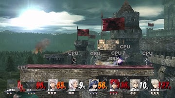 Super Smash Bros Wii U CPU battle Fire Emblem