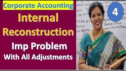 4. Internal Reconstruction - Most Important Problem With All The Adjustments from Corporate Accounts