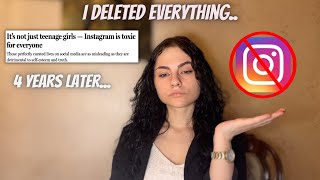 Why I Deleted Instagram (\& All Social Media) | UPDATE