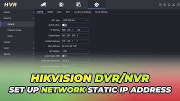 How To Configure Hikvision DVR Static IP Via Local GUI Monitor