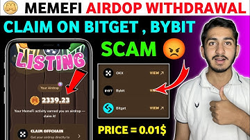 Memefi Airdrop withdrawal on bitget Bybit exchange | Memefi new update today | memefi Airdrop claim
