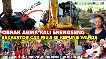 ADA APA INI ⁉️ OBRAK ABRIK KALI SRENGSENG BEKASI EXCAVATOR GACOR CAK MUJI DI KEPUNG WARGA HARI INI 