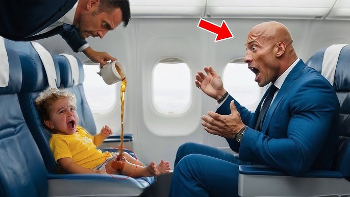 FLIGHT ATTENDANT SPILLED HOT COFFEE ON THE ROCK'S INFANT DAUGHTER, DIDN'T  KNOW WHO WAS WATCHING - YouTube