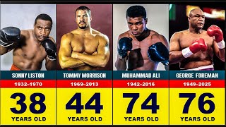 30 Legendary Heavyweight Boxers Who Died |  Their Age at Death | George Foreman 🕊️