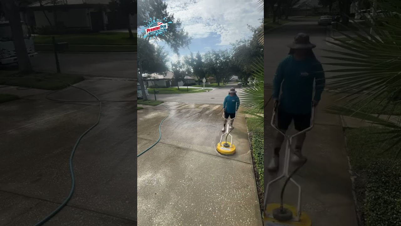 Driveway Pressure Washing in Tampa FL | Hunters Green Concrete Cleaning