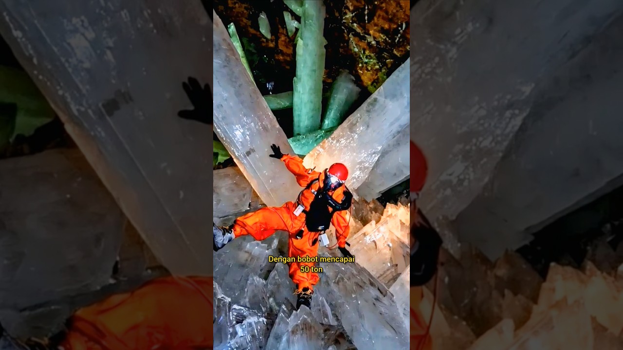pekerja tambang ini menemukan goa batu kristal 💎