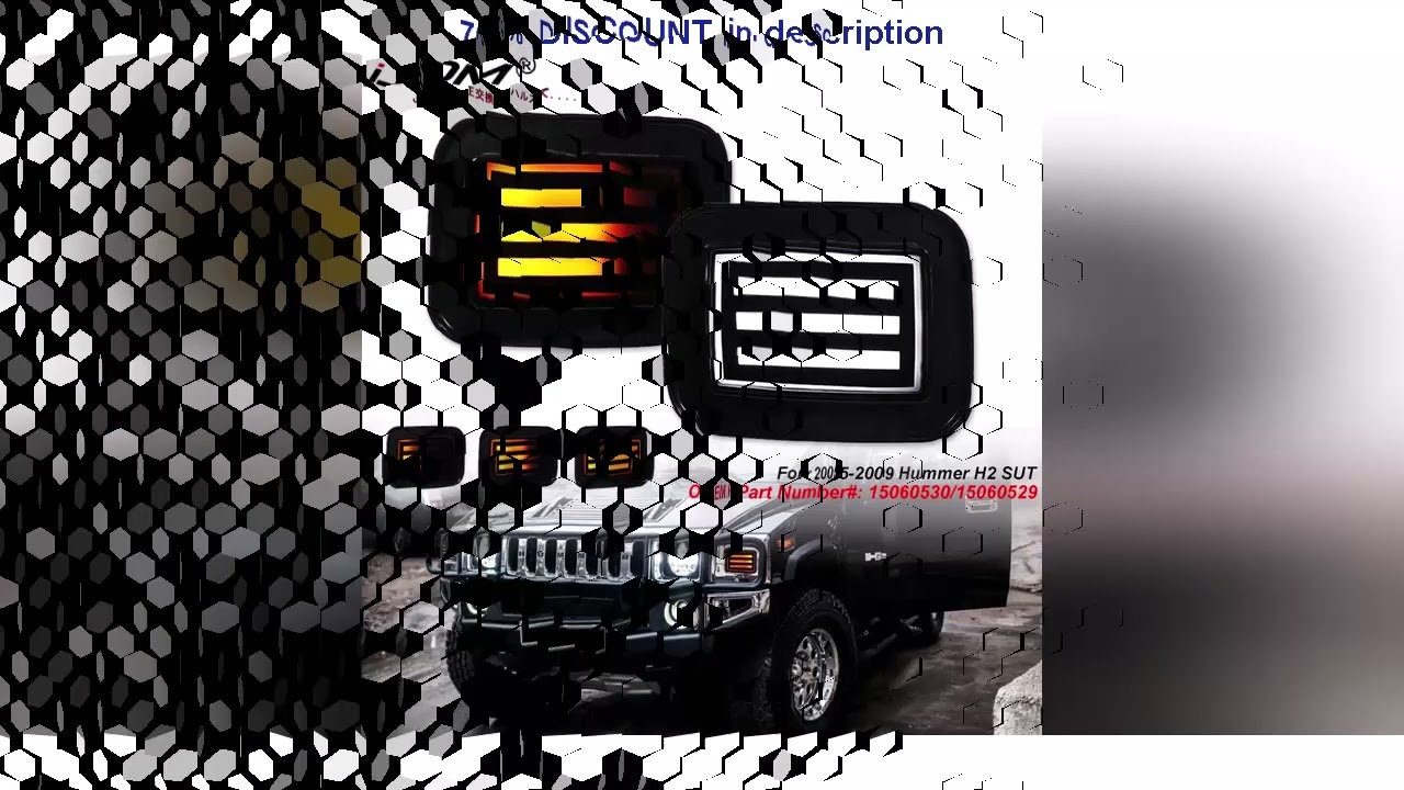 A must-have product! iJDM Switchback/Sequential LED Turn Signal/Driving DRL Light For Hummer H2 SU