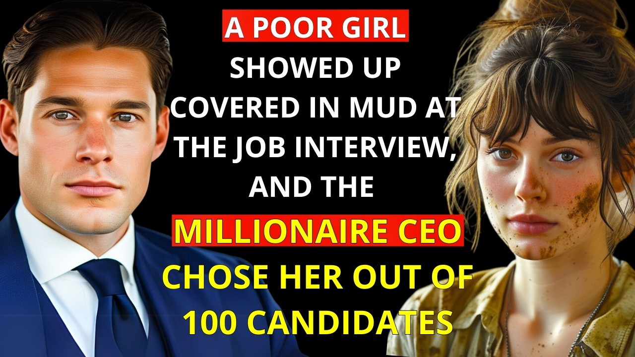 A POOR GIRL SHOWED UP COVERED IN MUD AT THE JOB INTERVIEW, AND THE MILLIONAIRE CEO CHOSE HER OUT OF