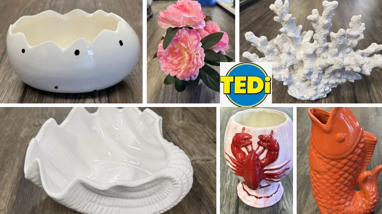 TEDI 💥NEUE KOLLEKTION😍SCHÖNE MARITIME WOHNDEKORATIONEN,KUNSTPLANZEN UND BLUMENTÖPFE🛍