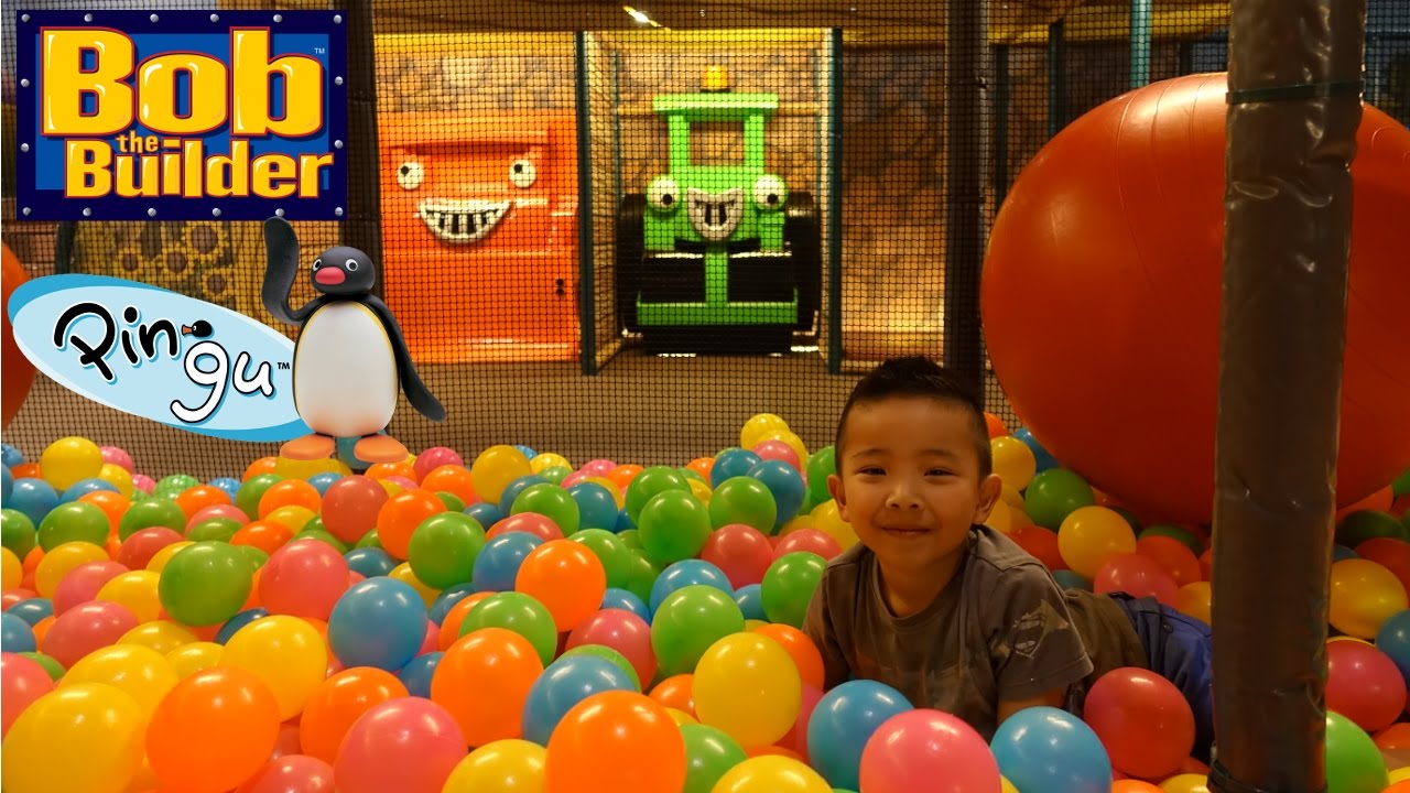 ⁣Indoor Playground Arcade Kids Fun Bob The Builder And Pingu In Real Life Ckn Toys