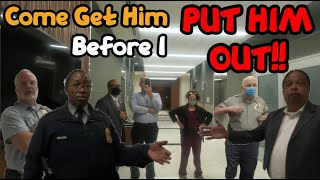 Officer Threatens To Put Me Out, Puts Hands On Me! Then Snatches Phone While At County Admin Office!