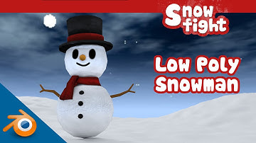 [Snow Fight] - Low Poly Snowman Time lapse
