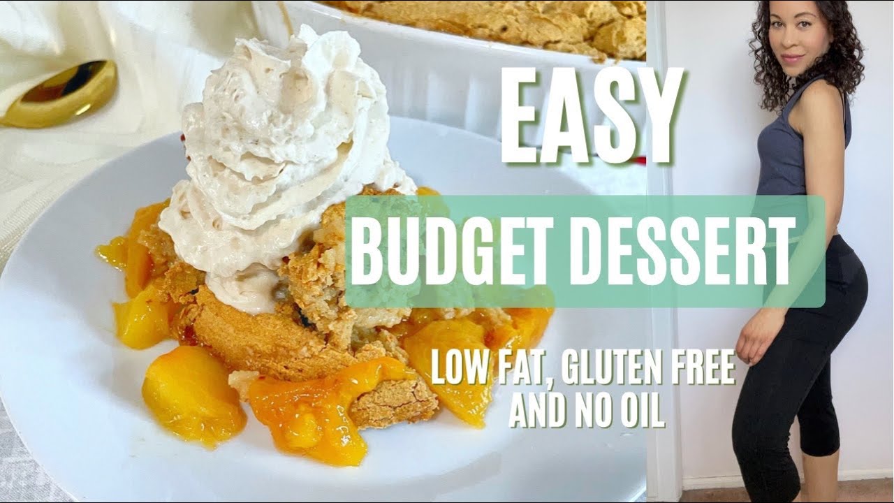 HEALTHY DESSERT FOR WEIGHT LOSS WFPB Low Fat Gluten Free Peach