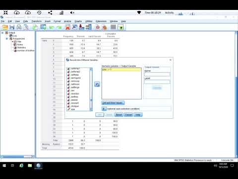 SPSS Recoding a Variable - YouTube