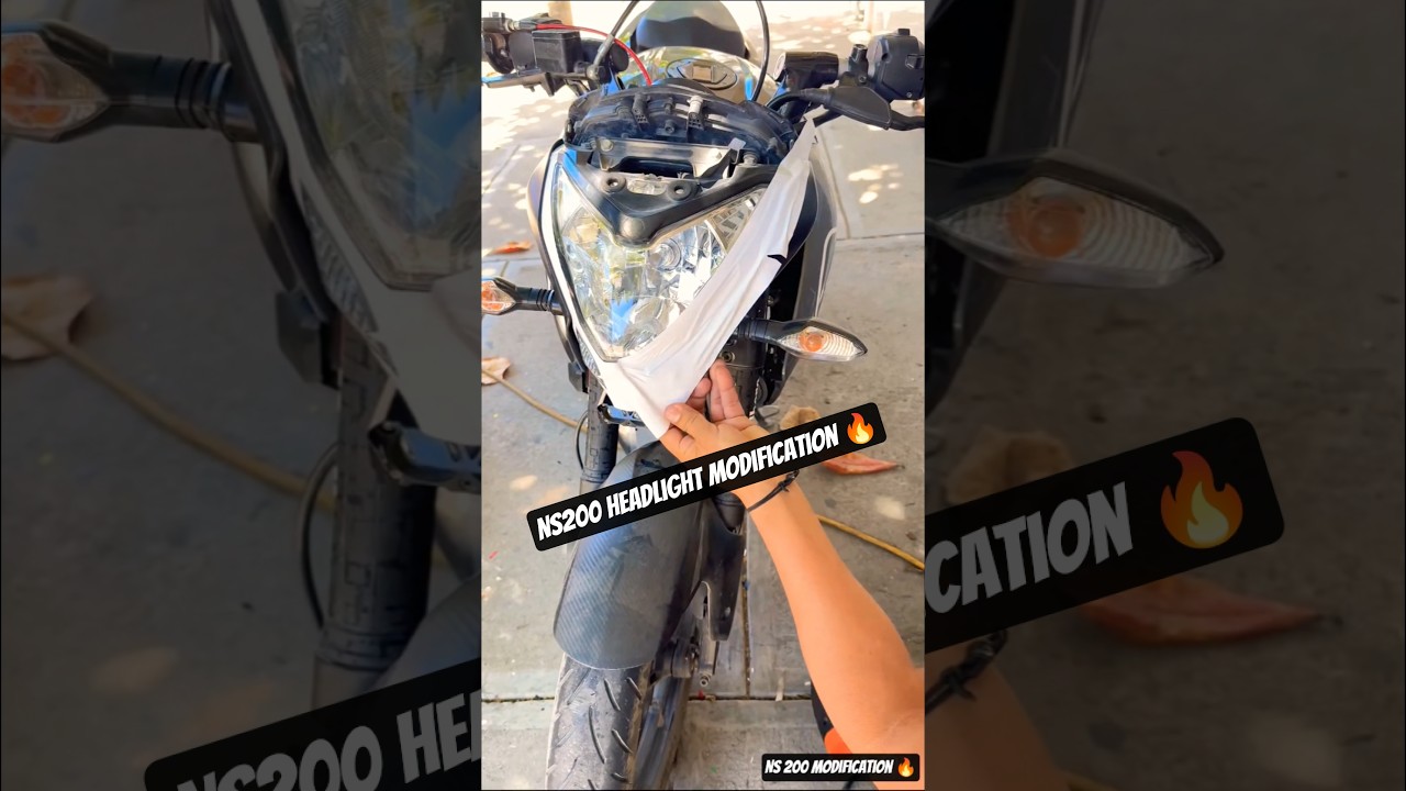 NS 200 MODIFICATION‼️pulsar ns 200 modified wrapping💥motor huber 