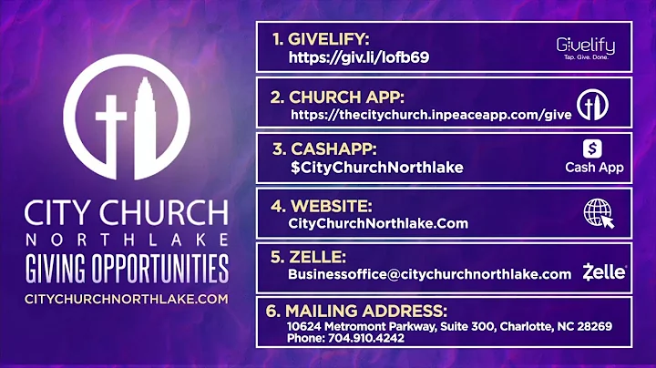 Welcome to Sunday Service @ 11am | City Church Northlake