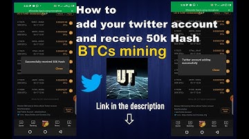 CORE Mining Satoshi BTCs  | How to add twitter account and receive 50k hash.