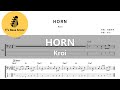 Kroi 「HORN」【ベース Tab譜 4弦】