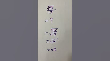 #shortsviral #mathstricks # square root 36/ Sq root 9 = ?