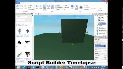 Roblox Script Builder [Timelapse]
