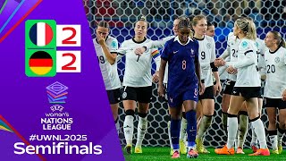 France vs Germany 2-2 Highlights and Goals | UEFA Women's Nations League 2025 | Germany France