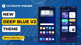 New Deep Blue V2 Theme For Realme And Oppo Devices|| New Lockscreen Interface With Customization || screenshot 3