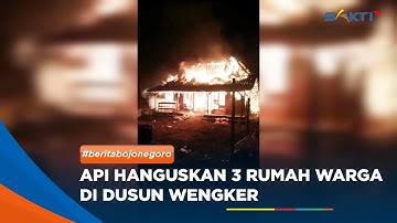 BOJONEGORO - 3 Rumah Warga Bojonegoro Terbakar, Kerugian Capai Rp 160 Juta