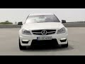 2012 Diamond White Mercedes Benz C63 AMG Coupe at Monteblanco Circuito