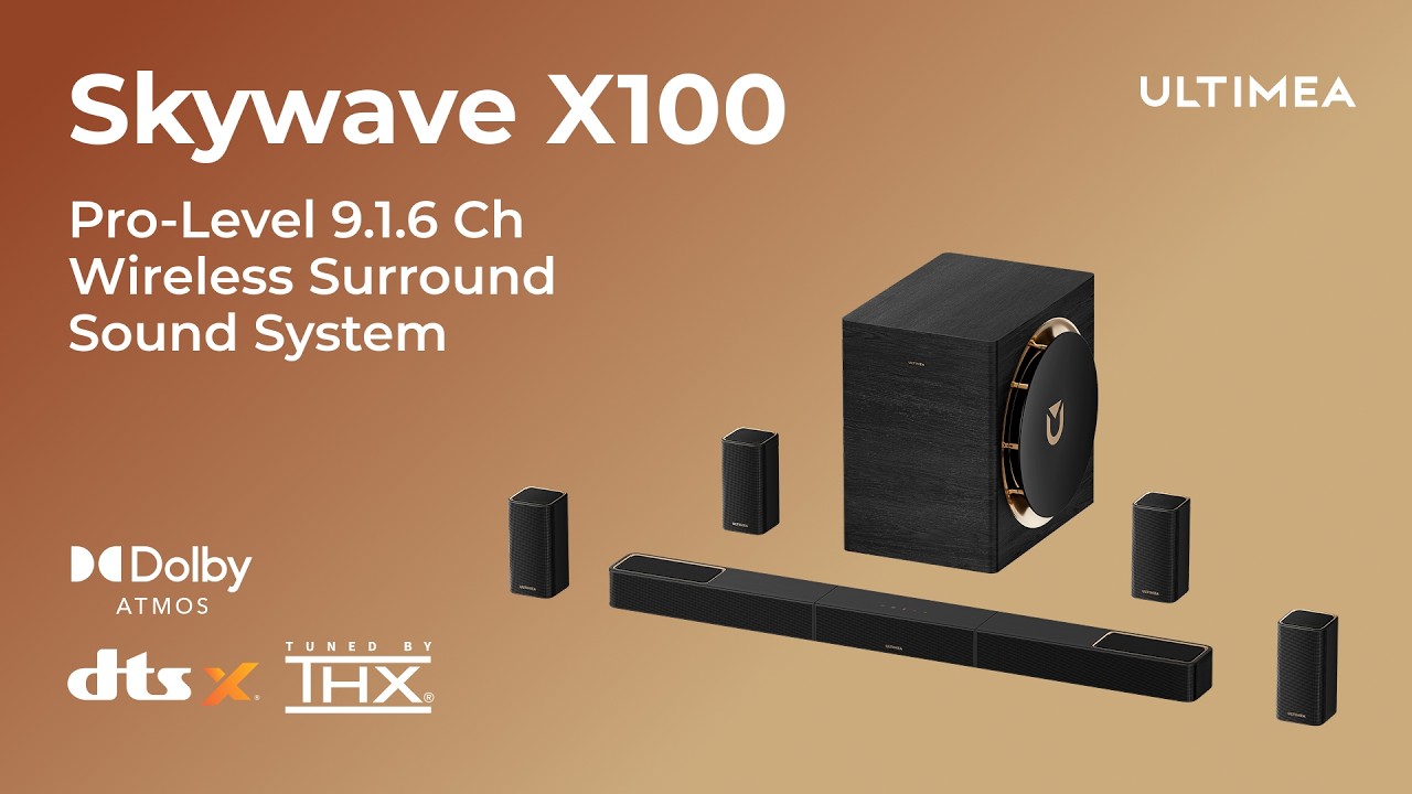 ULTIMEA Skywave X100 | 9.1.6 Dolby Atmos Surround Soundbar