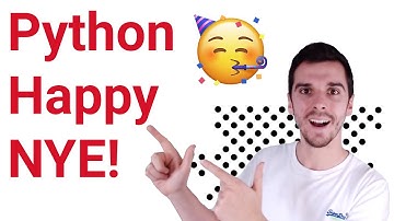 Happy New Year! - Beginner Python Program (Colorama and PyFiglet)