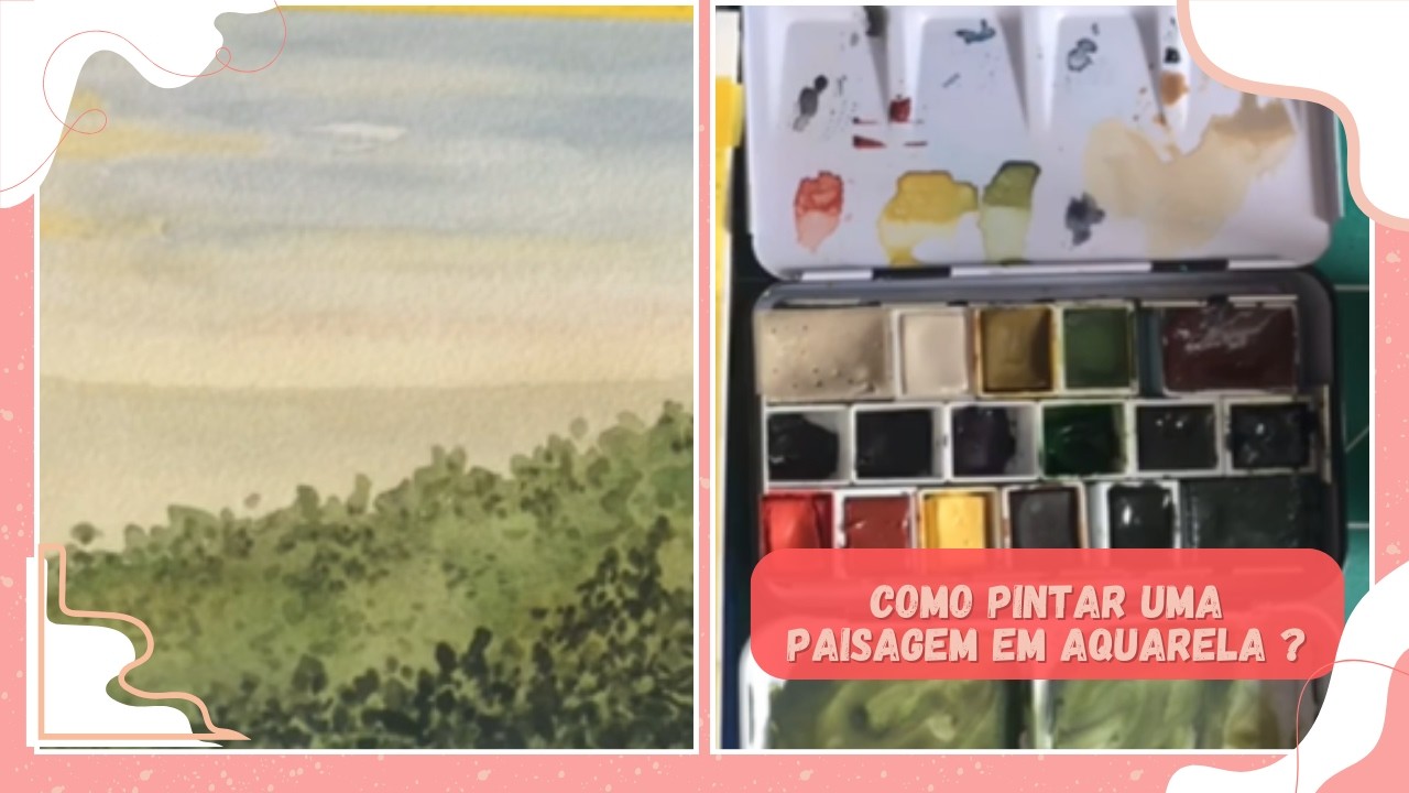 Como pintar uma paisagem em aquarela?
