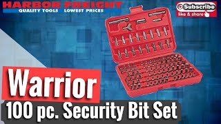 Warrior 100 pc. Security Bit Set from Harbor Freight