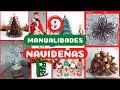 9 MANUALIDADES FACILES PARA HACER EN NAVIDAD 🧑‍🎄 ADORNOS NAVIDEÑOS CON RECICLAJE 🎄NATAL 2023