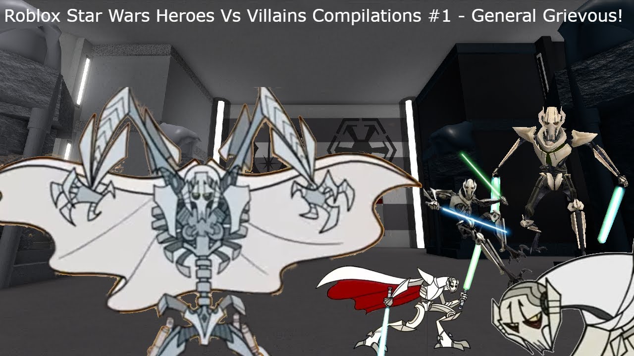 Roblox Star Wars Hvv Compilations 1 General Grievous Clips 1 Youtube