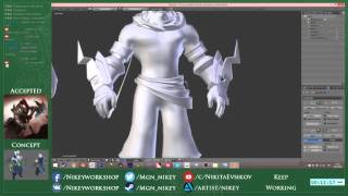 Dota 2 Workshop. Working on Zuus set #4