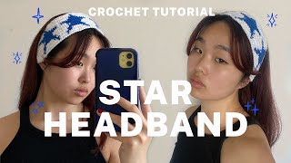 crochet star pattern headband tutorial? | hair accessories, gift ideas, pinterest inspired