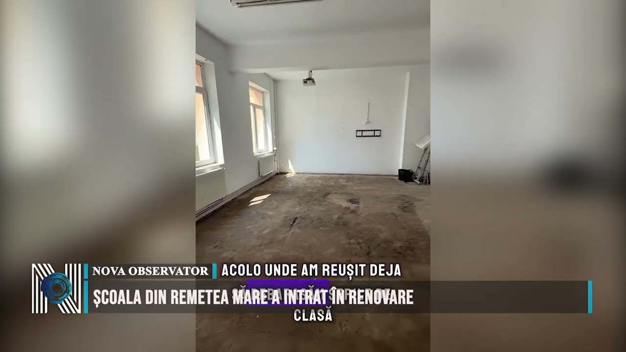 ȘCOALA DIN REMETEA MARE A INTRAT ÎN RENOVARE