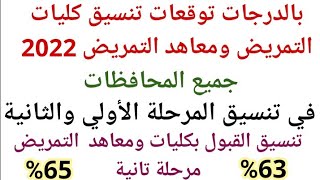 بالدرجات توقعات تنسيق كليات التمريض ومعاهد التمريض 2022 في جميع المحافظات في المرحلة الأولي والثانية