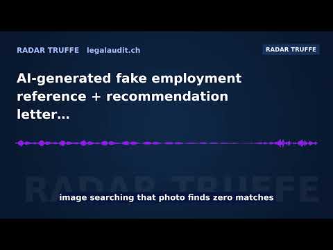 AI-generated fake employment reference + recommendation letter