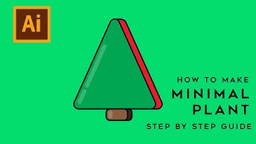 How To Draw Flat Vector Tree Step by Step Illustrator Tutorial - Illustrator mini tutorials