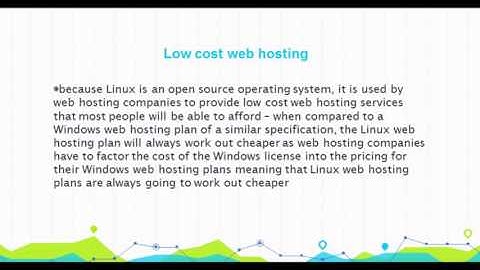 Linux Hosting VS Windows Hosting