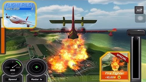 Flight Pilot Simulator 3D: Flying Game For Free - Fire Fighter IOS Gameplay |Newbie Gaming